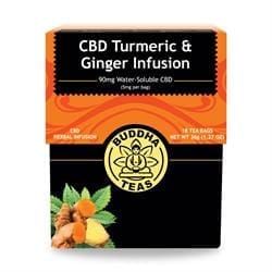 Turmeric & Ginger Tea - with CBD. 18 tea bags