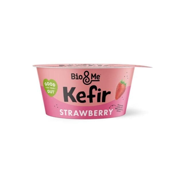 Bio&Me Strawberry Gut-Loving Kefir Yoghurt 150g - Image 2