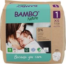 Bambo Nature Eco-Nappy Size 1 - 22 Nappies