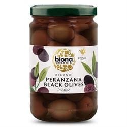 Biona Peranzana Black Olives in Brine Organic 280g