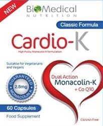 Classic Cardio-K 60 Capsules (2.5mg Monacolin K)