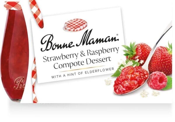 Bonne Maman Strawberry & Raspberry Compote 2 x 130g - Image 2