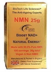 NMN 25 grams Anti-Ageing NAD+ Precursor Ultra Pure >99.5% +Citrus