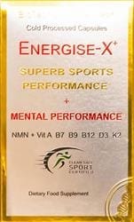 Energise-X NMN NAD+ CoQ10 powder Vit A D3 E K2 B 25 servings