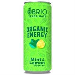 BRIO MATE Organic Energy Drink Mint & Lemon 250ml