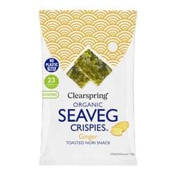 Organic Seaveg Crispies - Ginger 4g (TRAYLESS)