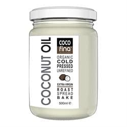 Organic Coconut Oil in 500ml Glass Jar