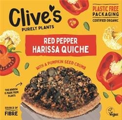 Clive's Organic Red Pepper Harissa Quiche 380g