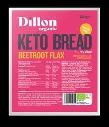 Dillon Organic Beetroot Flax Keto Bread 250g