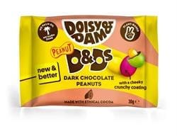 Doisy & Dam Dark Chocolate Peanuts 30g