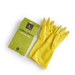 Ecoliving Natural Latex Rubber Gloves - Small - 1 Pair