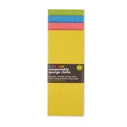 Compostable Sponge Cloths Rainbow - 4 pack