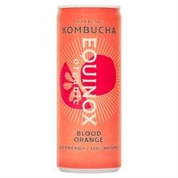 Organic Kombucha Soft Drink with Blood Orange 250ml can