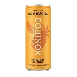 Organic Kombucha Soft Drink with Pineapple & Mango 250ml can