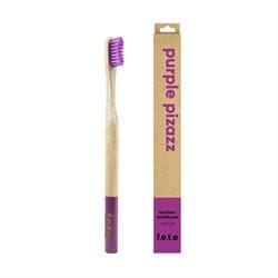 Bamboo Toothbrush Purple Pizazz - Purple Medium