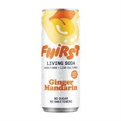 Living Gut Soda Ginger Mandarin Probiotic + Prebiotic 330ml