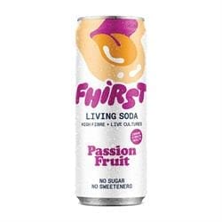 FHIRST Living Gut Soda Passion Fruit Probiotic + Prebiotic 330ml