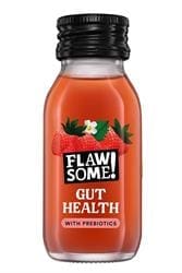 Flawsome Gut Health Strawberry + Prebiotic Health Shot Glass 60ml