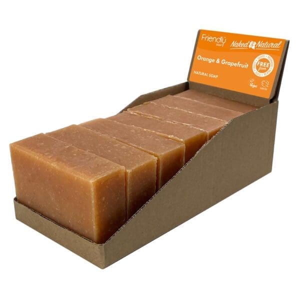 Friendly Soap - Naked and Natural - Orange Soap - 7 x 95g - Image 2