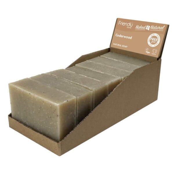 Friendly Soap - Naked and Natural - Cedarwood Soap - 7 x 95g - Image 2