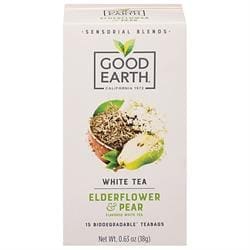 Good Earth White Tea Elderflower and Pear t 15 teabags