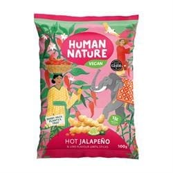 Human Nature Hot jalapeno and Lime Flavour Lentil Snacks 100g