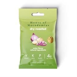 House of Macadamias  Dry Roasted Nuts Onion 40g