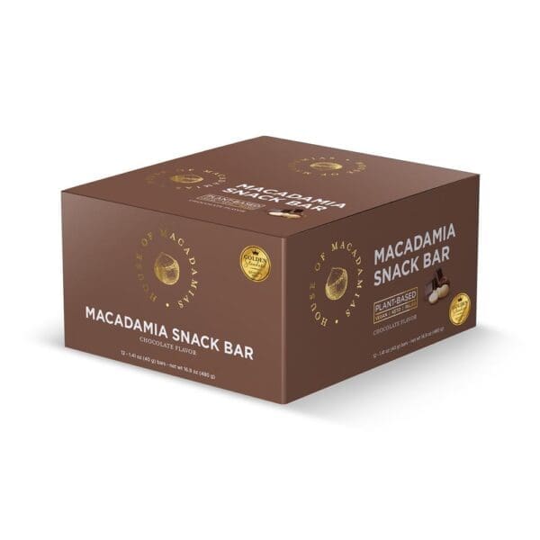 Organic Macadamia Snack Bar Chocolate 40g - Image 2