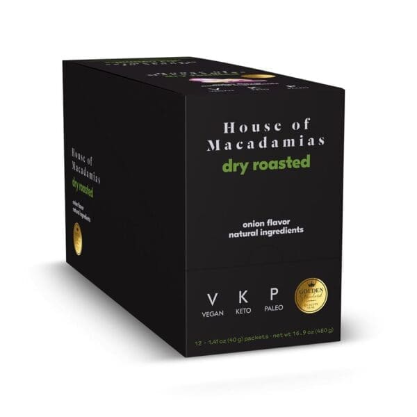 House of Macadamias  Dry Roasted Nuts Onion 40g - Image 2