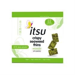 itsu Wasabi Seaweed Thins Multipack 4x5g NEW TRAYLESS