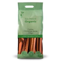 Organic Ceylon Cinnamon Sticks 100g