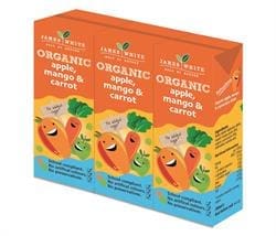 Organic Apple Mango & Carrot Juice Drink 3 x 200ml Multi pack