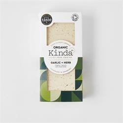 Kinda Co Organic Garlic + Herb Vegan Cheese Block 120g