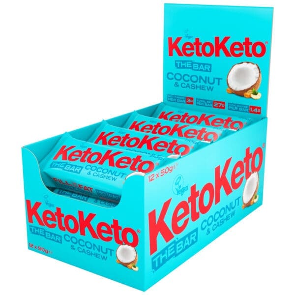 Coconut & Cashew Keto Bar 50g - Image 2