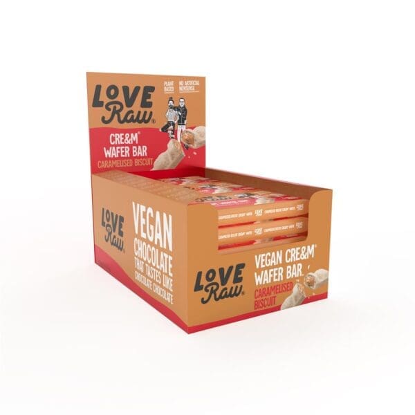 Vegan Caramelised Biscuit Cream Wafer Bar 45g - Image 2