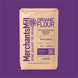 Organic Stoneground British Wholemeal Spelt Flour 1 Kg