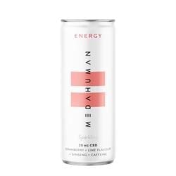 MEDAHUMAN ENERGY is a cranberry and lime flavoured CBD+ drink