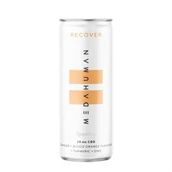 MEDAHUMAN RECOVER is a ginger & blood orange flavoured CBD+ drink