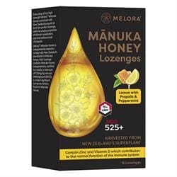 Manuka Honey 525 MGO Lemon and Propolis 12 Lozenges