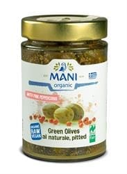 Organic Green Olives with Pink Peppercorns 205g