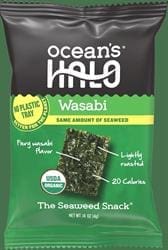 Ocean's Halo Wasbabi Trayless Seaweed Snack