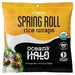 Ocean's Halo Org Spring Roll Wraps