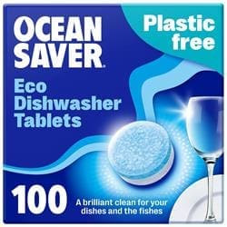 OceanSaver Plastic Free Eco Dishwasher Tabs Bulk Pack (100 tabs)