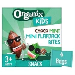 Organix KIDS Cool Choco Mint Mini Flapjack Bites (4 x 23g)