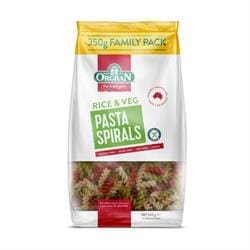 Orgran Vegetable Rice Spirals Pasta 350g