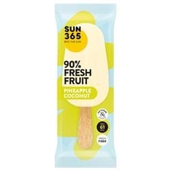 SUN365 90% FRESH FRUIT Sorbet Pineapple Coconut 70g