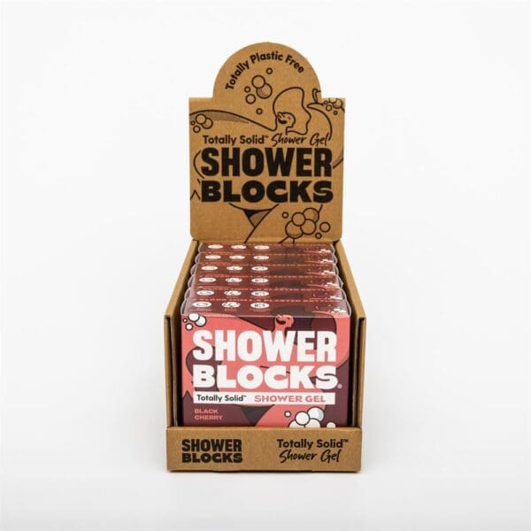 Shower Blocks Solid Shower Gel in Black Cherry 100g - Image 2