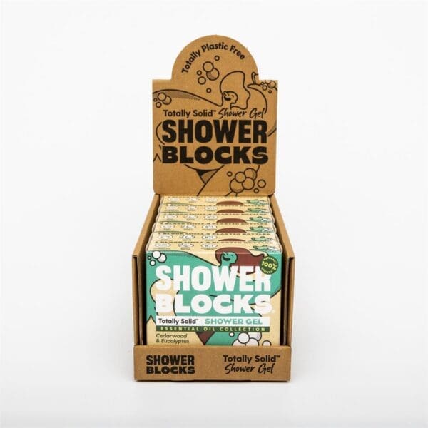 Shower Blocks Solid Shower Gel in Cedarwood & Eucalyptus 100g - Image 2