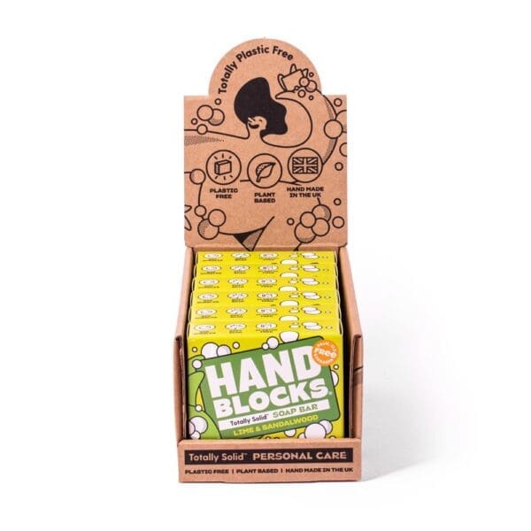 Hand Blocks Soap - Lime & Sandalwood 100g - Image 2