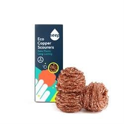 Seep Recyclable Copper Scourers - Pack of 3